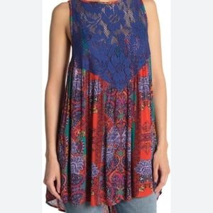 NWT Free People Count me in trapeze top